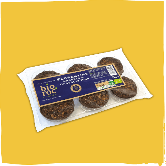 Florentins amandes & chocolat noir AB 100g