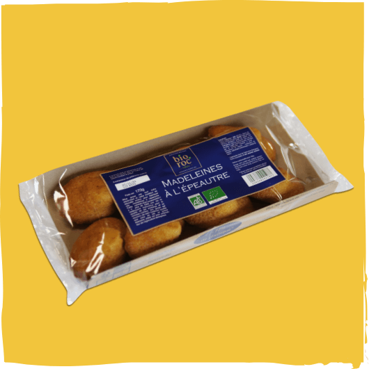 Madeleines à l’épeautre AB – 170g