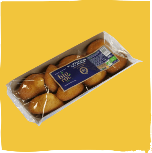 Madeleines pur beurre de baratte AB 170g